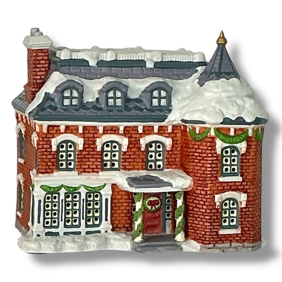 Vintage The Old Granville Place House Light Up Porcelain Village Limited Edition - Picture 16 of 16